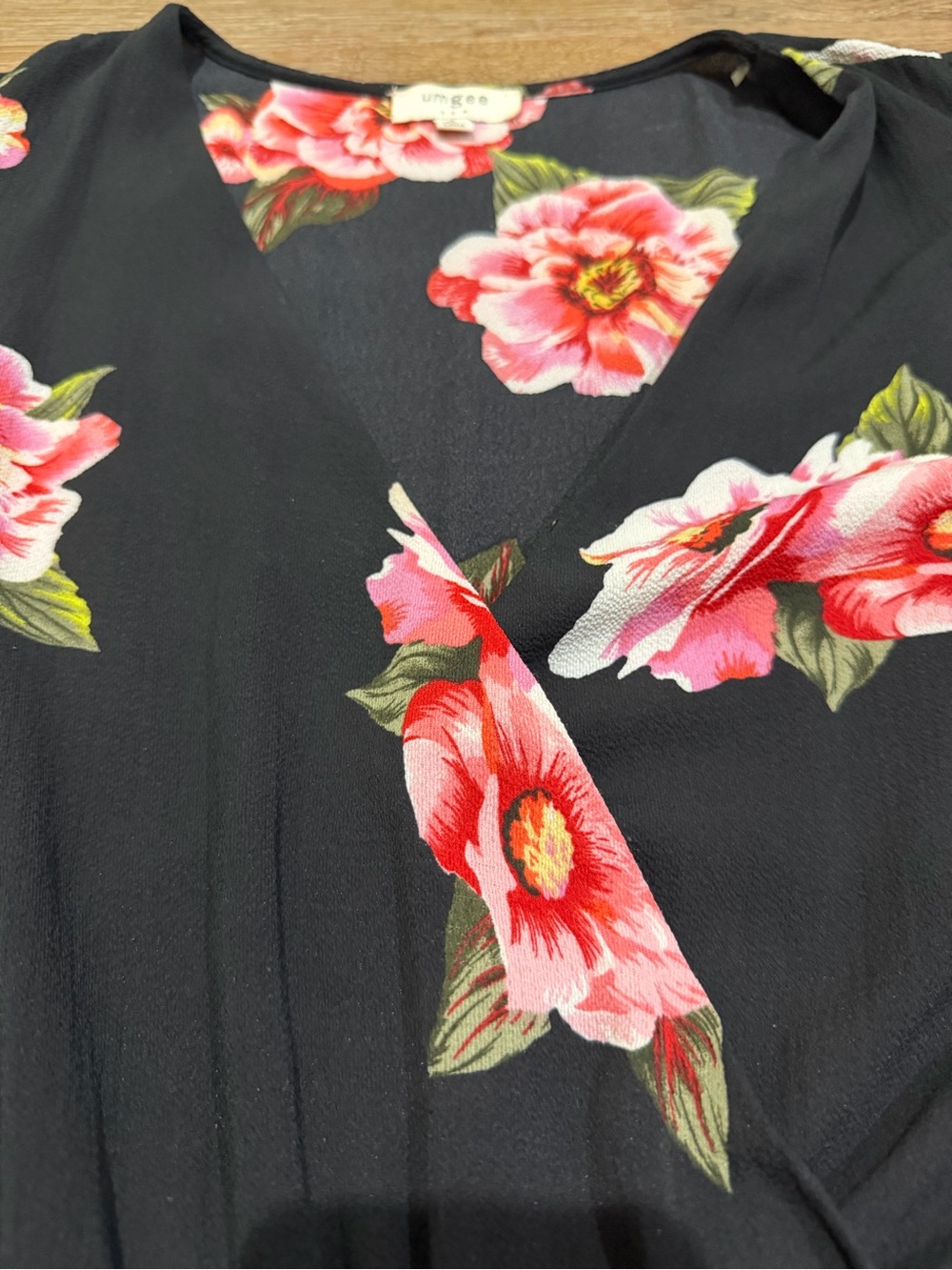 Umgee Floral Ruffle Romper – Size Small - Picture 5 of 9